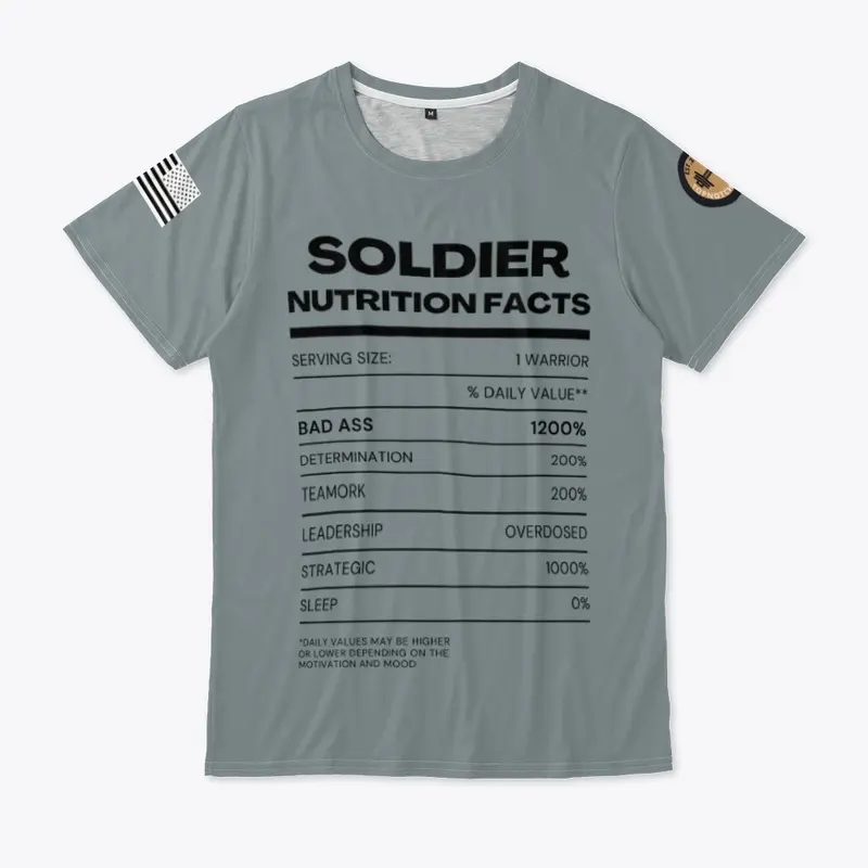 Soldier Nutrition Facts T Shirt